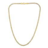 14K 4.25mm Two-Tone Fancy Ice Chain