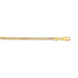 14K 4.25mm Two-Tone Fancy Ice Chain