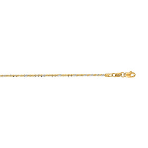 14K Gold 1.5mm Sparkle Chain 