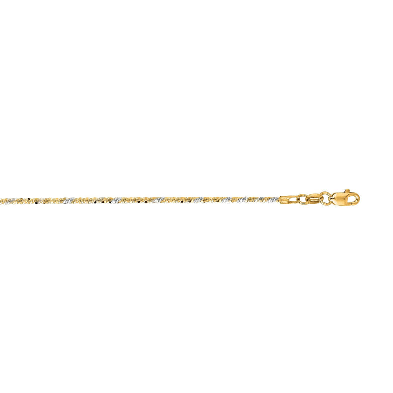 14K Gold 1.5mm Sparkle Chain 
