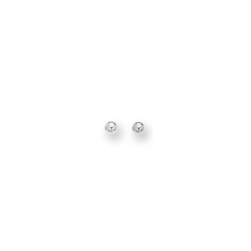 14K Gold Polished 4mm Post Earring