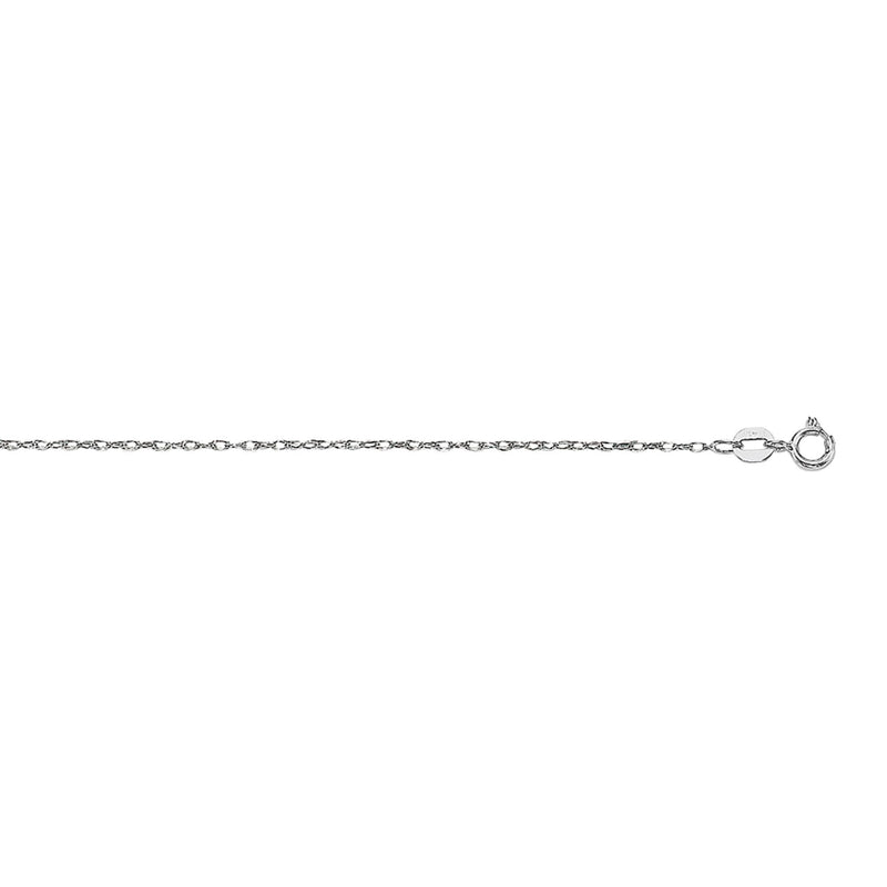 14K Gold .85mm Machine Rope Chain (Carded) 