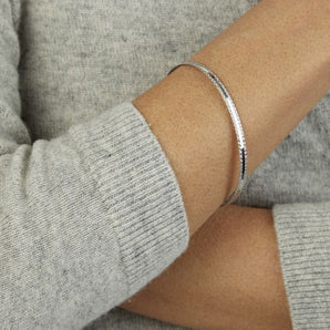 14K Sparkle Spring Bangle