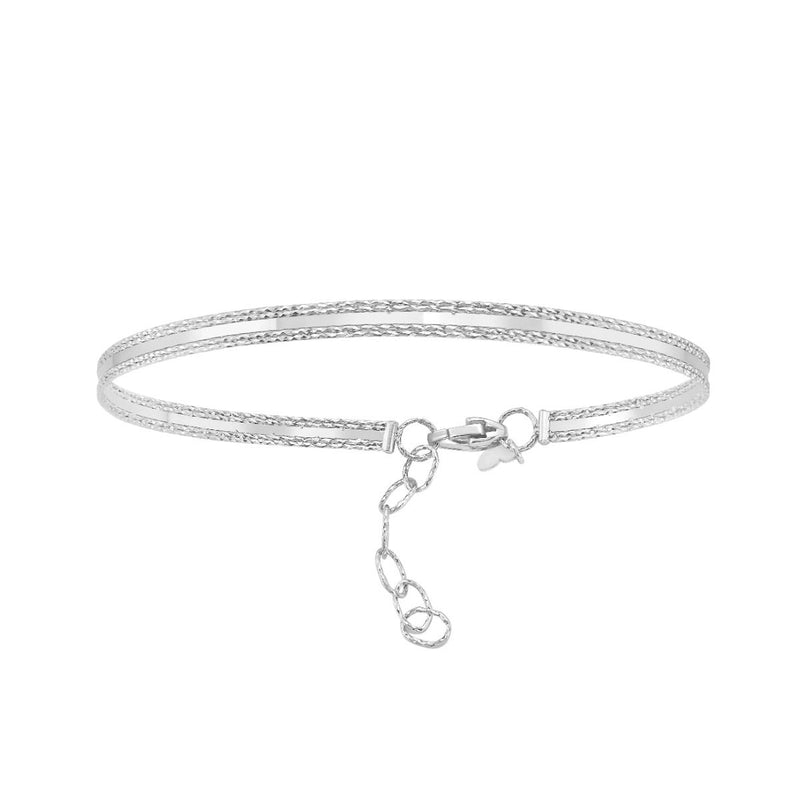 14K Sparkle Spring Bangle