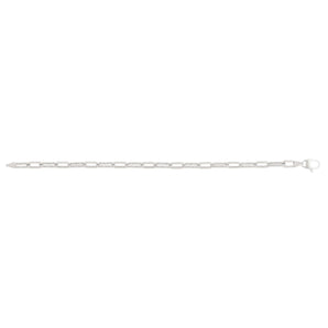 14K 4mm Diamanté Paperclip Bracelet