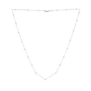 14K Saturn Bead Chain Necklace