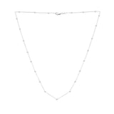 14K Saturn Bead Chain Necklace
