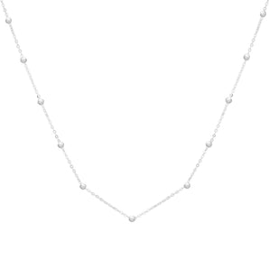 14K Saturn Bead Chain Necklace