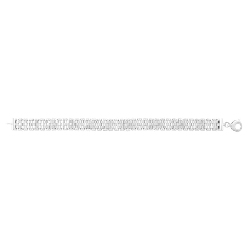 14K Faceted Panther Link Bracelet