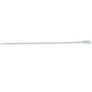 14K Gold 2.3mm Diamond Cut Cable Chain 