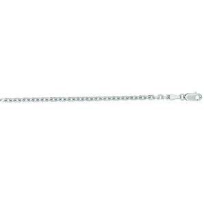 14K Gold 3.1mm Diamond Cut Cable Chain 