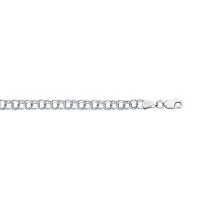 14K Gold Small Double Link Charm Bracelet