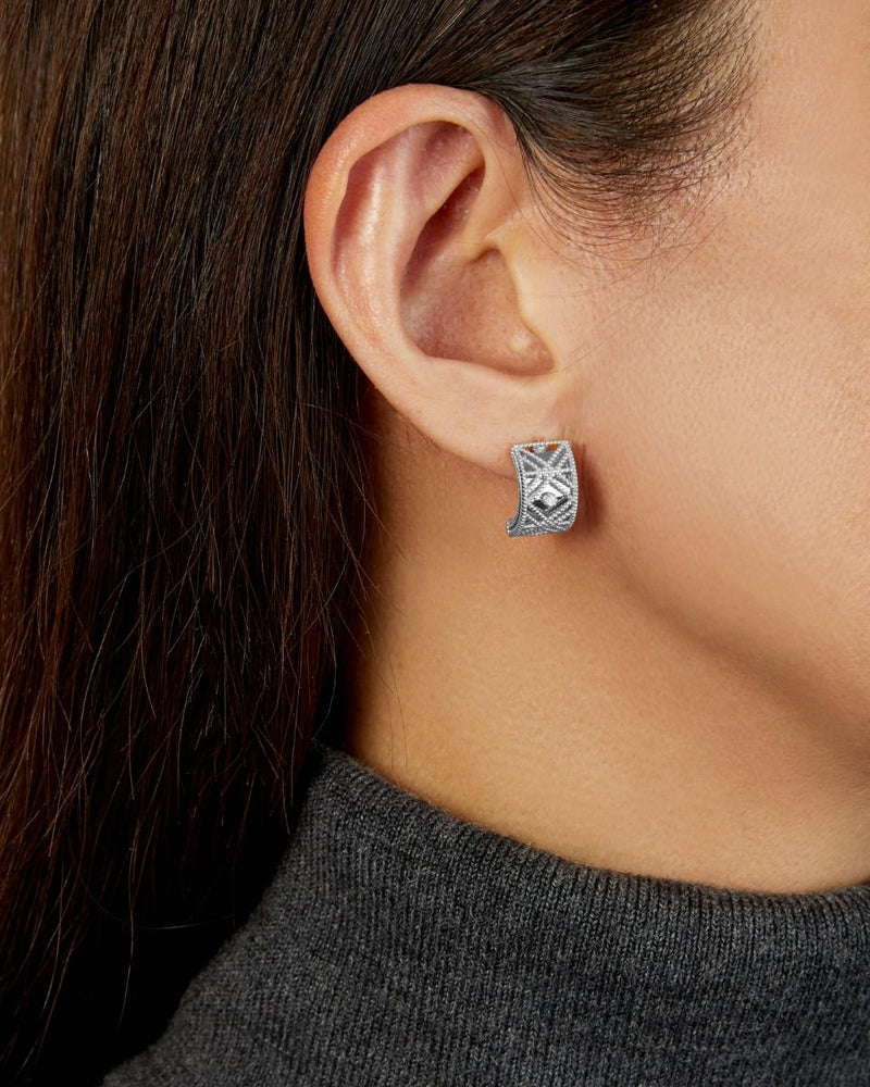 14K Diamond Vannèrie Earrings