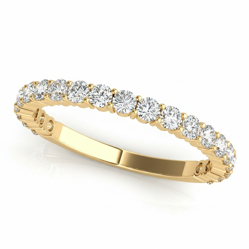 5/8 ctw Wedding Band 2.0mm Stones — Yellow Gold