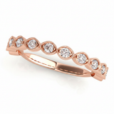 3/8 ctw Wedding Band — Rose Gold