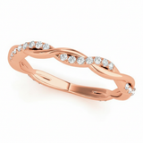 1/5 ctw Wedding Band — Rose Gold