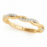 1/5 ctw Wedding Band — Yellow Gold