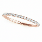 1/8 ctw Wedding Band — Rose Gold