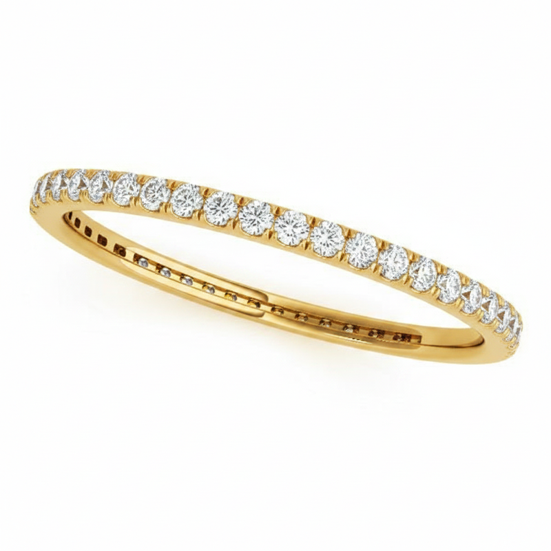 1/8 ctw Wedding Band — Yellow Gold