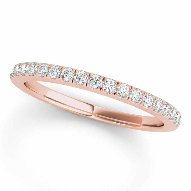 1/5 ctw Wedding Band — Rose Gold