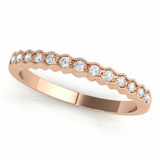 1/15 ctw Wedding Band — Rose Gold