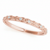 1/20 ctw Wedding Band — Rose Gold