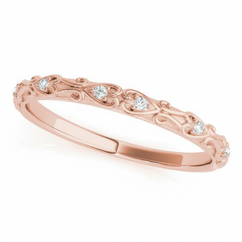 1/20 ctw Wedding Band — Rose Gold