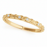 1/20 ctw Wedding Band — Yellow Gold