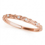 1/20 ctw Wedding Band — Rose Gold