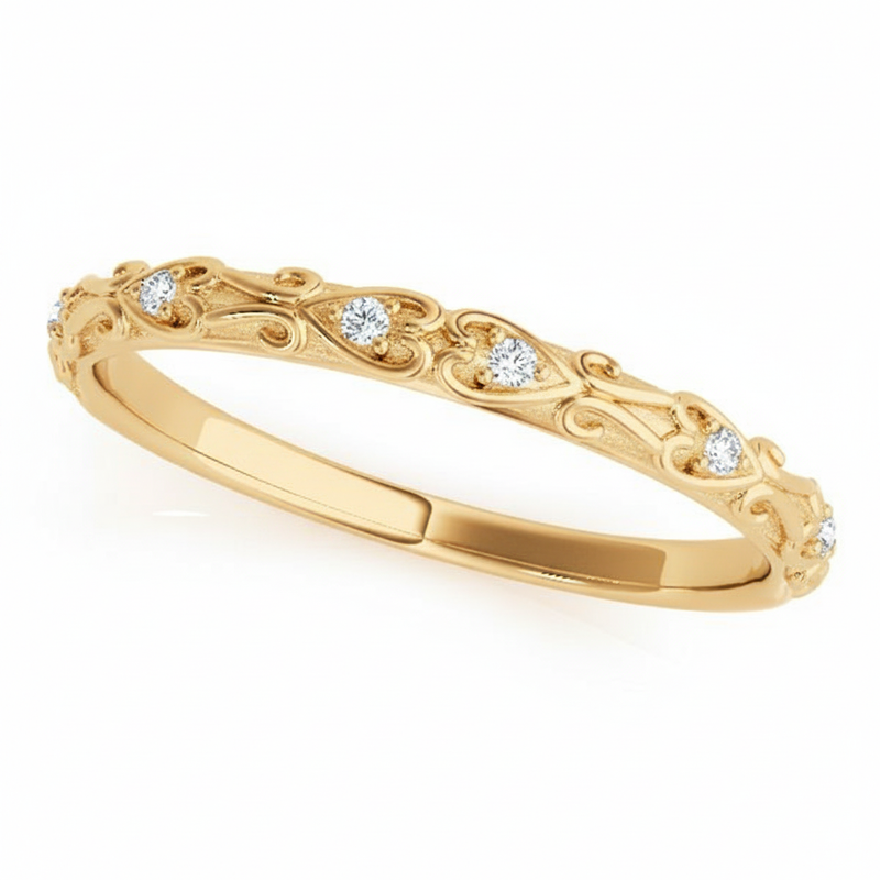 1/20 ctw Wedding Band — Yellow Gold