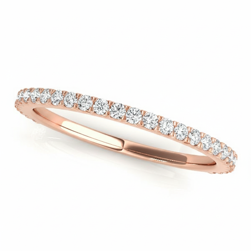 1/3 ctw Wedding Band — Rose Gold