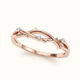 1/20 ctw Wedding Band — Rose Gold