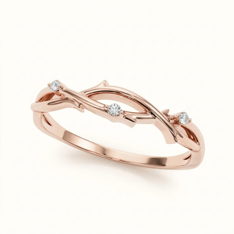 1/20 ctw Wedding Band — Rose Gold
