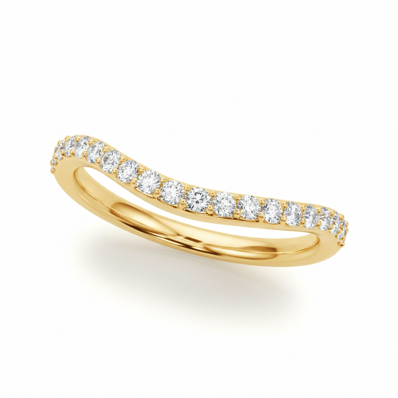 1/3 ctw Wedding Band — Yellow Gold