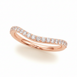 1/3 ctw Wedding Band — Rose Gold