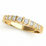 1/4 ctw Wedding Bands Bar Set — Yellow Gold