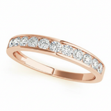 1/3 ctw Wedding Bands Channel-Set — Rose Gold