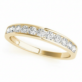 1/3 ctw Wedding Bands Channel-Set — Yellow Gold