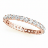 7/8 ctw Wedding Bands Eternity — Rose Gold