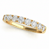 3/4 ctw Wedding Bands Prong-Set — Yellow Gold
