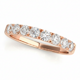 3/4 ctw Wedding Bands Prong-Set — Rose Gold