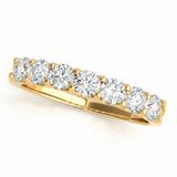 1/5 ctw Wedding Bands Prong-Set — Yellow Gold