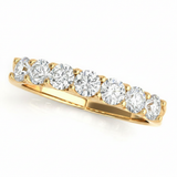 1 ctw Wedding Bands Prong-Set — Yellow Gold