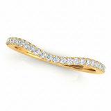 1/6 ctw Wedding Bands Prong-Set — Yellow Gold