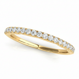 1/3 ctw Wedding Bands Prong-Set — Yellow Gold