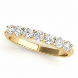 Wedding Bands Prong-Set — 1/8 ctw — Yellow Gold