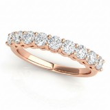 Wedding Bands Prong-Set — 1 1/3 ctw — Rose Gold