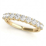 Wedding Bands Prong-Set — 1 1/3 ctw — Yellow Gold