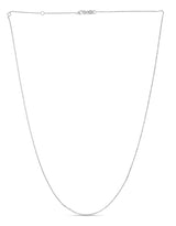 14K Gold 0.87mm Double Extendable Diamond Cut Cable Chain