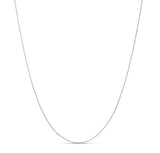 14K Gold 0.87mm Double Extendable Diamond Cut Cable Chain